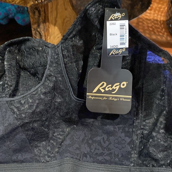 💋 RAGO Longline Wireless Expandable Cup Bra Retro Vintage Madmen - Picture 8 of 8